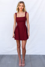 Alany Mini Dress - Wine