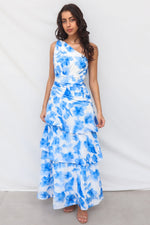 Antonia Maxi Dress - Blue Floral