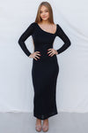 Atonia Maxi Dress - Black Shimmer