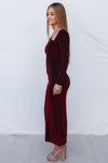 Atonia Maxi Dress - Red Shimmer