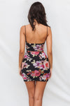 Dahlia Mini Dress - Black Floral