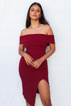 Femme Fatale Dress - Wine