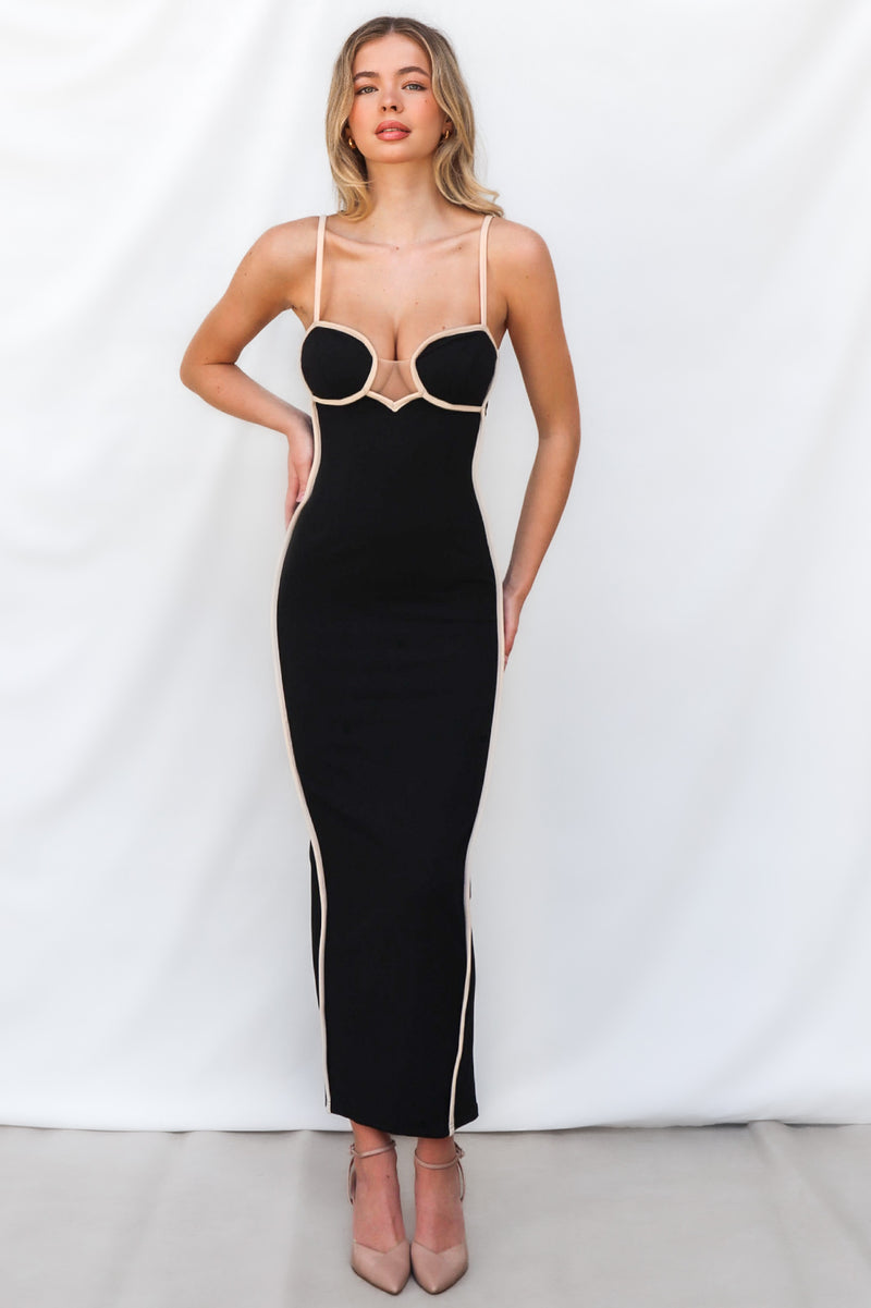 Inaya Maxi Dress - Black