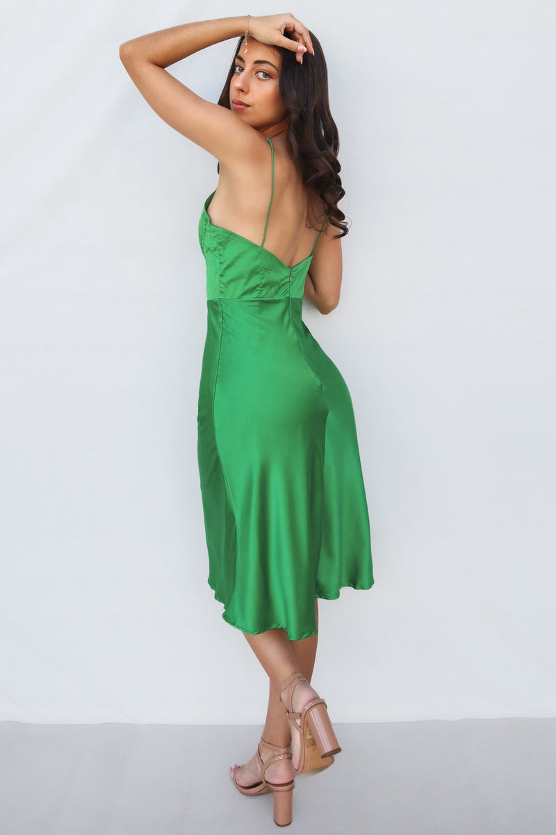 Irene Midi Dress - Green