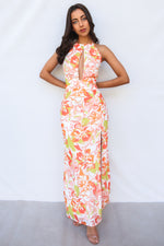 Isadora Maxi Dress - Orange Floral