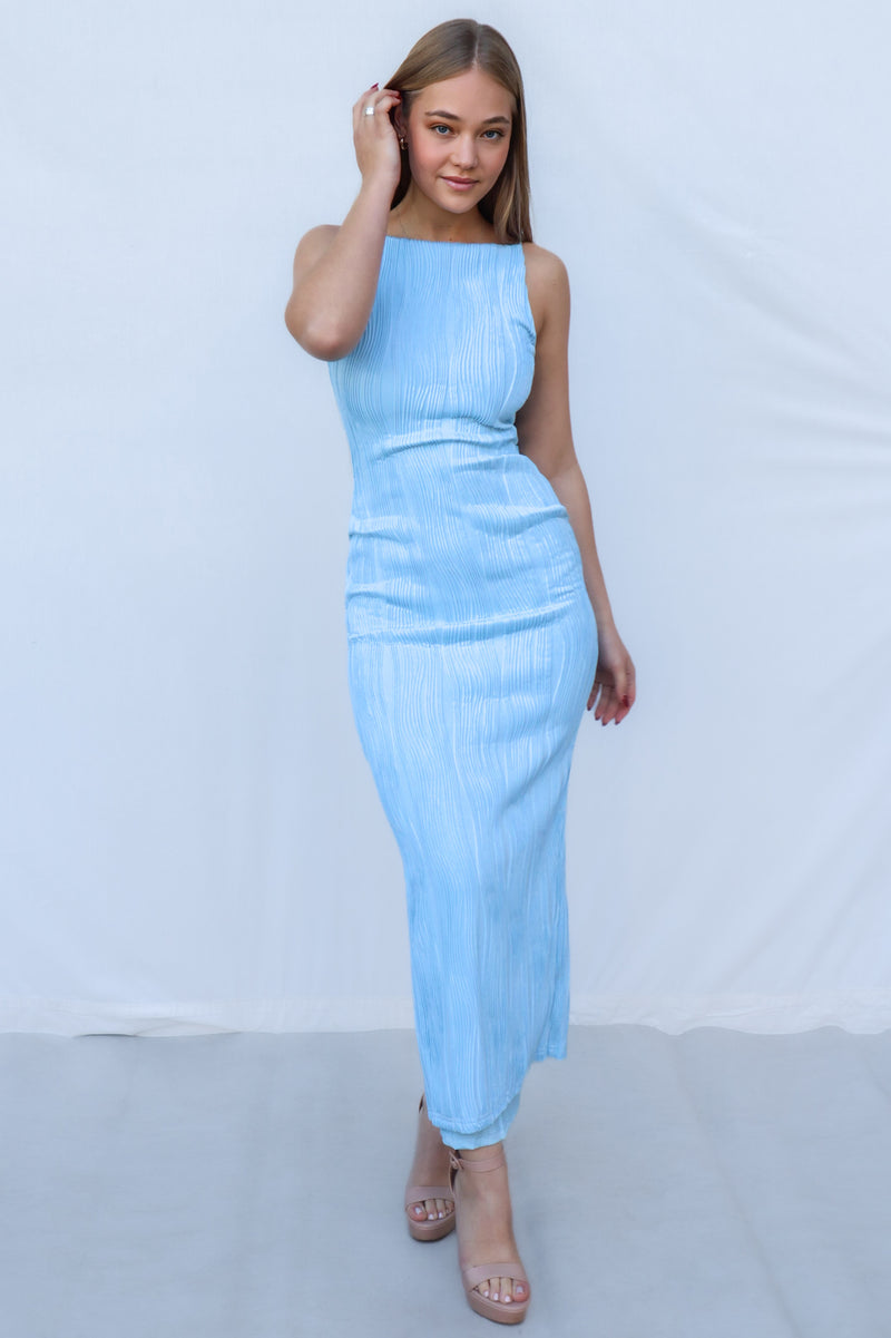 Jill Maxi Dress - Baby Blue