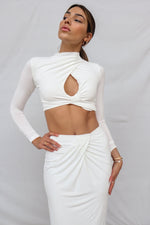 Kaila Set Skirt - White