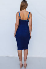 Kaysen Midi Dress - Midnight Blue