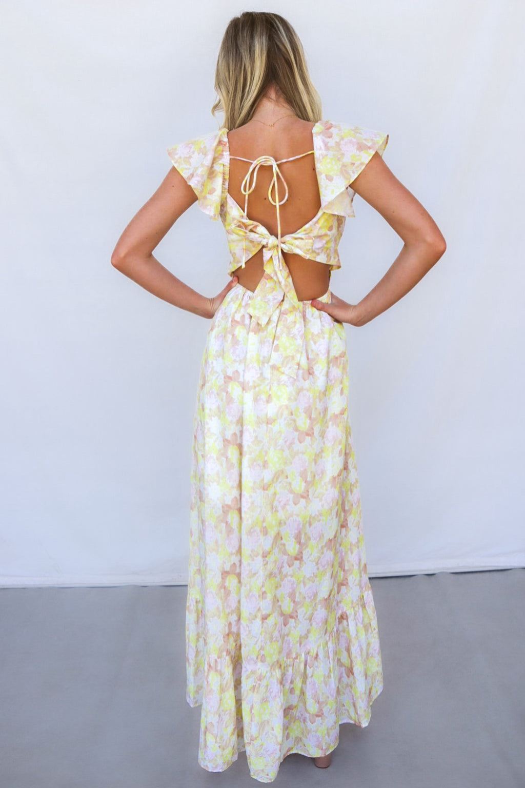 Lawson Maxi Dress - Yellow Floral