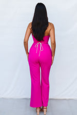 Makayla Jumpsuit - Fuchsia Pink