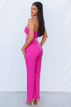 Makayla Jumpsuit - Fuchsia Pink