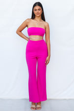 Makayla Jumpsuit - Fuchsia Pink