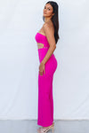 Makayla Jumpsuit - Fuchsia Pink