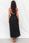 Mary Tulle Midi Dress - Black