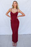 Merlot Maxi Dress - Wine