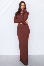 Mina Maxi Dress - Coffee