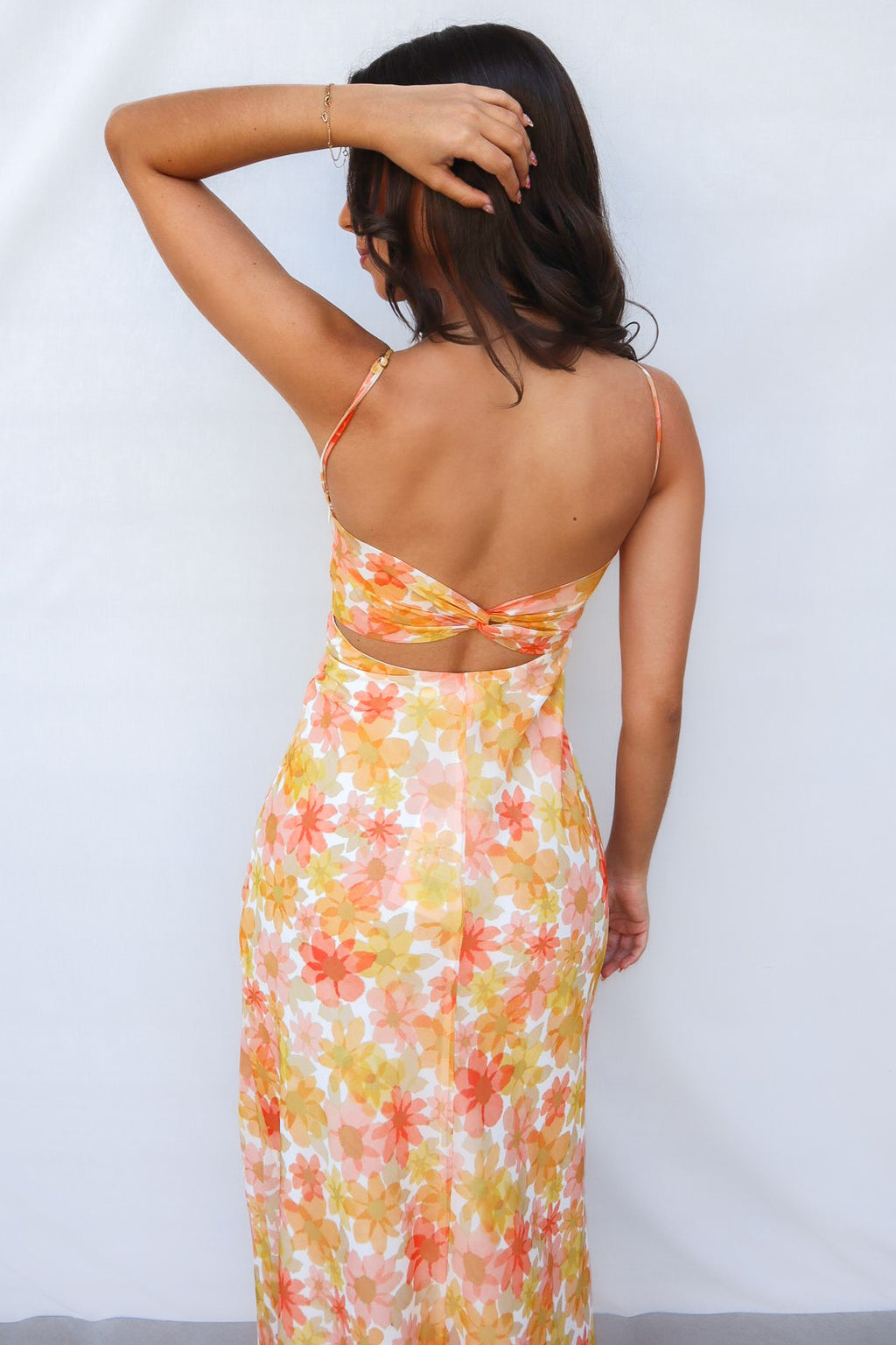 Nova Maxi Dress - Yellow Floral