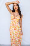 Nova Maxi Dress - Yellow Floral