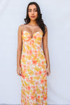 Nova Maxi Dress - Yellow Floral