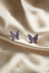 Violeta Earrings - Purple/Silver