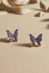 Violeta Earrings - Purple/Silver