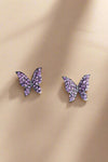 Violeta Earrings - Purple/Silver