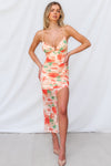 Reagan Maxi Dress - Orange Floral