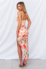 Reagan Maxi Dress - Orange Floral