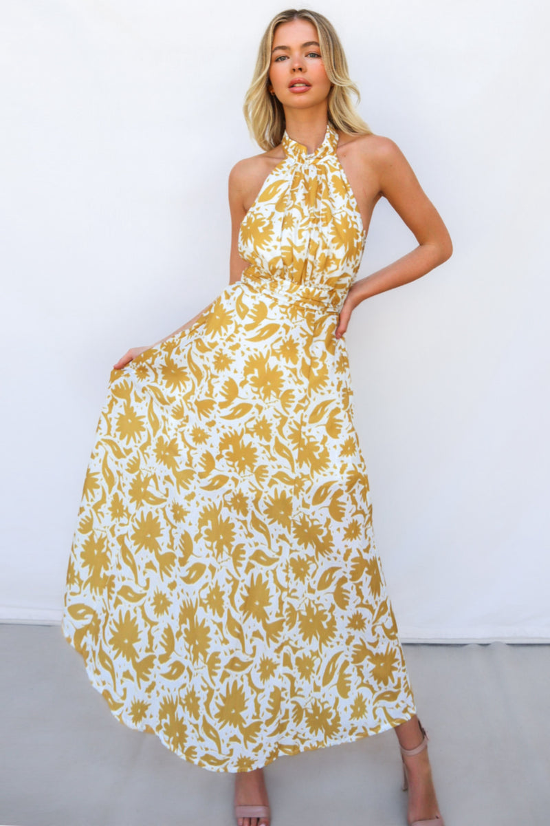 Rivka Midi Dress - Yellow