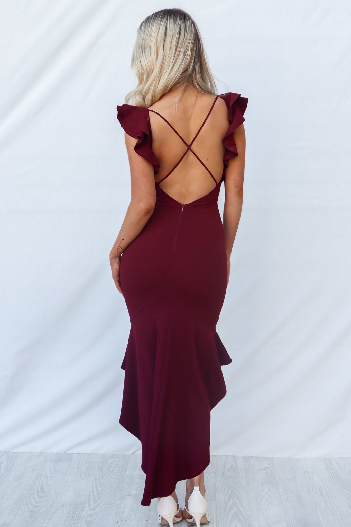 Showstopper Formal Gown Plum Wine Semi Formal Cocktail