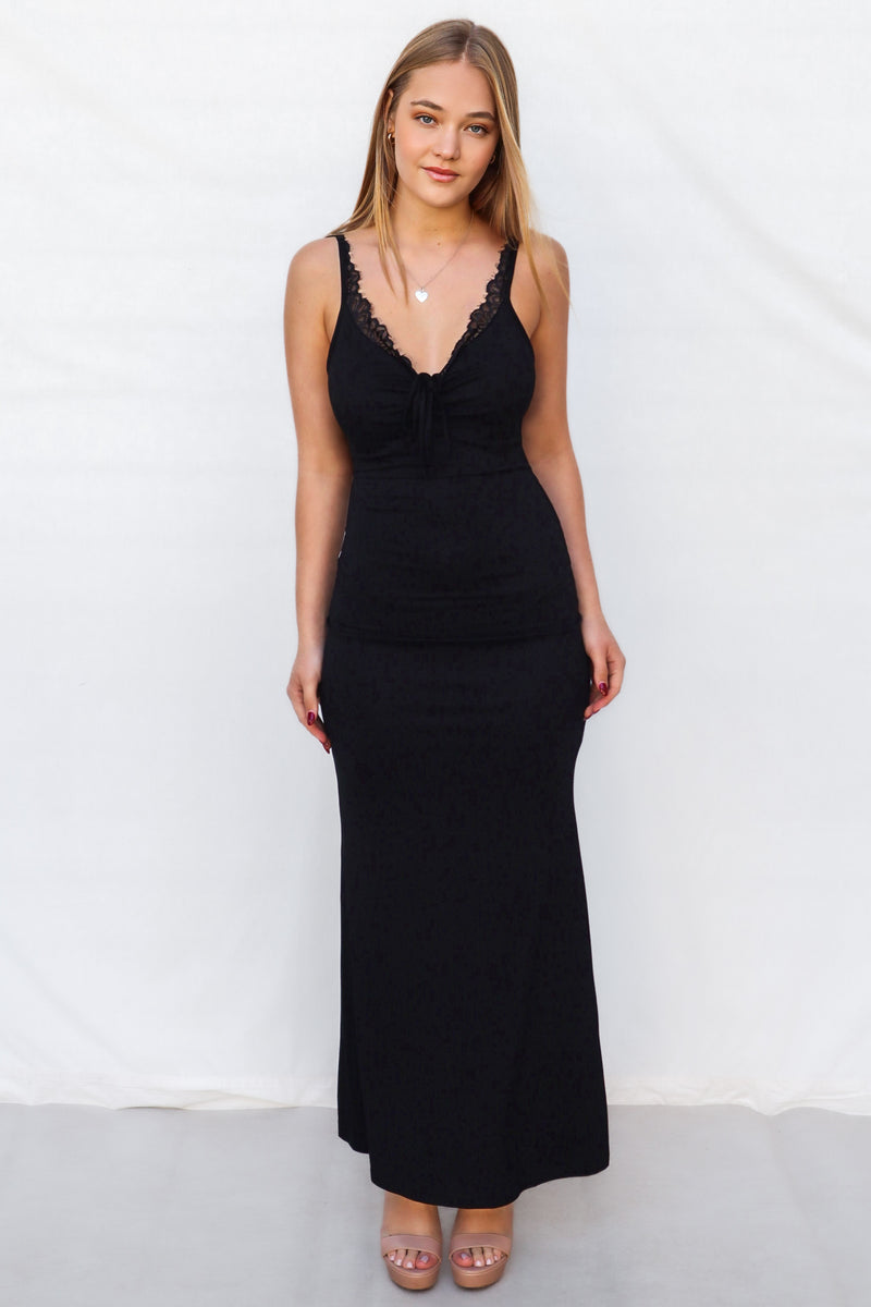 Skye Maxi Dress - Black