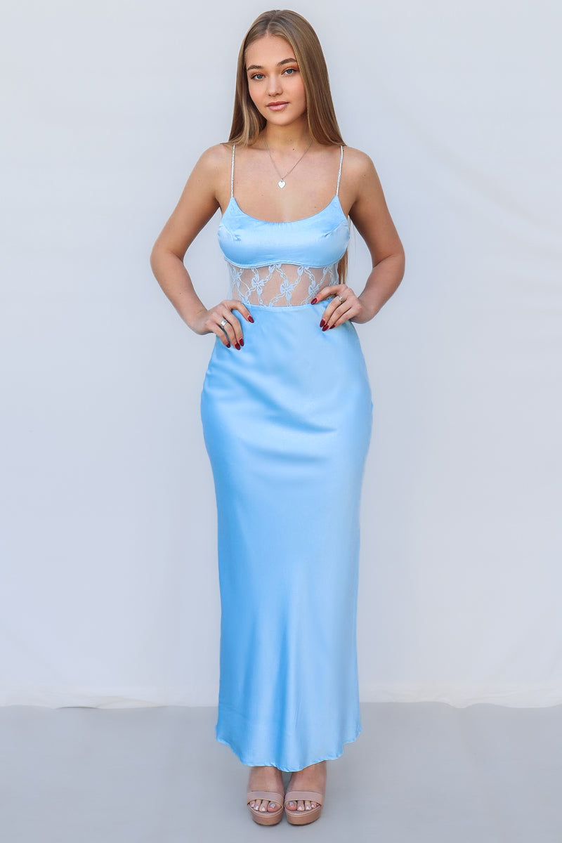 Takiyah Maxi Dress - Blue