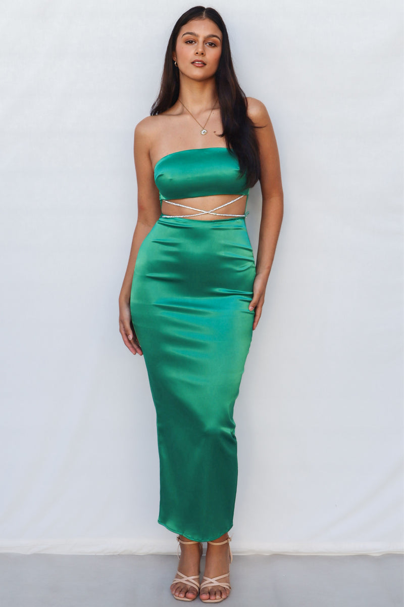 Tisha Midi Dress - Green