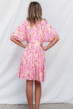 Vamika Mini Dress - Pink Floral