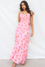 Watson Maxi Dress - Orange Floral