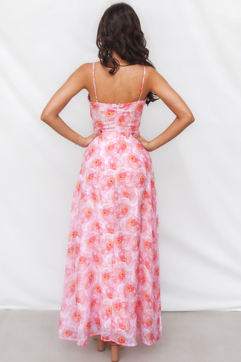 Watson Maxi Dress - Orange Floral