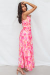 Yura Maxi Dress - Pink Floral