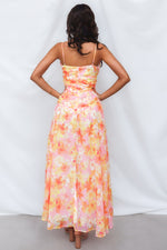 Yura Maxi Dress - Yellow Floral