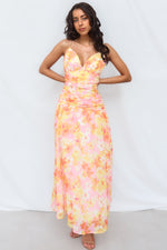 Yura Maxi Dress - Yellow Floral