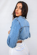 Zian Cropped Denim Jacket