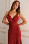 Secrets Multiway Dress - Rust Shimmer